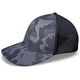 ANKOR Performance Hat - Water Resistant UPF 50 Lightweight Men’s Baseball Cap | Men’s Hat for Workout, Outdoor, Beach, Sports (Black Camo)