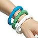 Silicone Teether Ring 3 Pack - Baby Teething Toys for Natural Pain Relief - 100% Safe and BPA Free