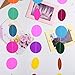 Outus Paper Round Garland, 2 Packs, 4 Meters, Assorted Colors, Circle Dots, Hanging Decorations for Birthday Party, Wedding