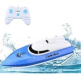 WomToy SGOTA RC Boat, 2.4GHz High Speed Remote Control Boats for Lake/Pool/Pond, Electric RC Racing Boats for Adults & Kids