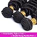 Brazilian Virgin Hair Deep Curly Wave 3 Bundles 100% Unprocessed Human Hair Natural Black Color Hair Extensions Can Be Dyed and Bleached (16 18 20)