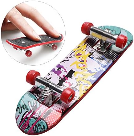 Funnyout Professional Mini Finger Skateboard Fingerboards Toys with Basic Bearing Wheels - Finger Board for Beginner