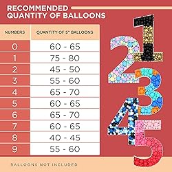 Easy to Assemble Pre-Cut Mosaic Numbers For
