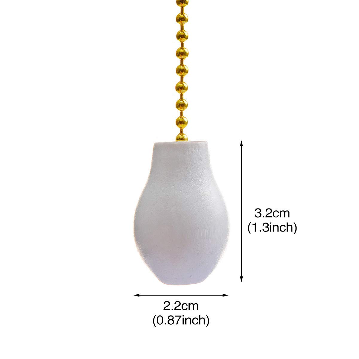 2 Pcs Silver Penck Ceiling Fan Pull Chain 12 Inch Lighting Ceiling