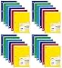 Mead Spiral Notebook, Wide Ruled, 1 Subject, 70 Sheets, 8 x 10.5 Inches, Assorted Colors (05510) Pack of 24