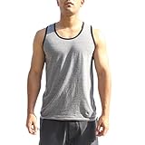Triveni Mens Easy Slim Fit Summertime Tank Top Shirt