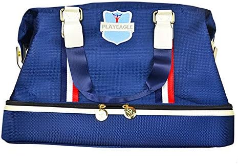 Uiophjkl Sports Duffel Bag Men Waterproof Golf Clothing Bag Golf Tote Bag Outdoor Travel Gym Bag Women Fashion Fitness Swimming Luggage Bag Blue (Color : Blue, Size : M)