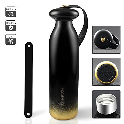 Stainless Steel Water Bottle, CLINFISH Thermos Cool Insulate