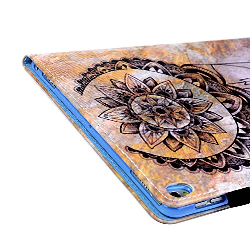 iPad Pro 10.5 Case 2017, Wallet Case Marble Back Cover Mandala Totem Flower Dream Catcher Premuim PU Leather Magnetic Flip Bumper Built-in Kickstand Card Slots Side Pocket with Pen Dust Plug ZSTVIVA