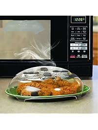 Microwave Hover Anti-Sputtering Cover, New Food Splatter Guard Microwave Splatter Lid with Steam Vents | 11.5 - Inch