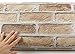 ROSEROSA Peel and Stick PVC Faux Brick Self-Adhesive Wallpaper Covering Countertop Backsplash Sharon Brick (S4246-1 : 1.64 Feet X 8.20 Feet)