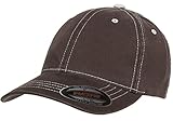 Original Flexfit Contrasting Stitch Blank Hat Baseball Cap Fitted Flex Fit 6386 Large / Xlarge - Brown / Stone