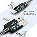 Lightning Cable, Nylon Braided Durable Charging Cord Lightning Cable for iphone X, 8 Plus, 8, 7 Plus etc. (Black & White)