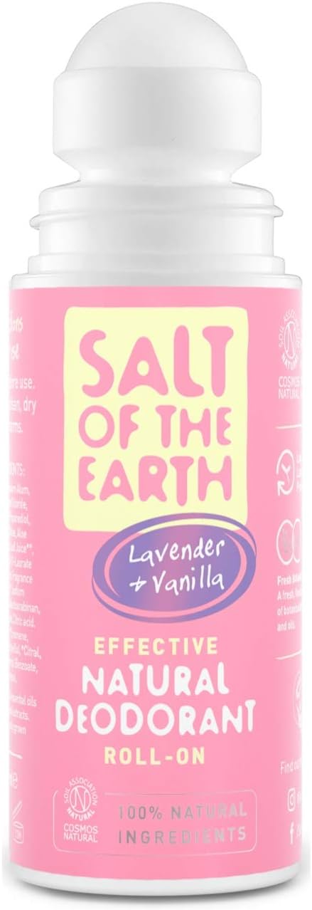 Salt of the Earth, Natural Deodorant Roll On, Lavender & Vanilla, Vegan Formula with Effective Long-Lasting Protection - Image 3