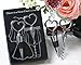 Couple Theme Wine Bottle Wedding Combination Gift Set -- Adorable Engagement Gift & Return Present in Wedding Parties Enjoy responsibly & Creative Novelty Gifts for Wine Lovers