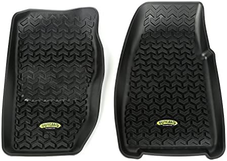 Outland 391292025 Black Front Row Floor Liner For Select Jeep Cherokee Models