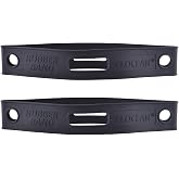 2 Pack Firefighter Helmet Straps, Thickened Rubber Firefighter Helmet Band to Hold Flashlight and Firefighting Accessories, Durable and Elastic to Fit for Most Fire Helmets or Hard Hats