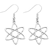 coadipress Biology Chemistry Earrings for Women Personality Molecular Gene DNA Earrings Creative Science Microscope Counting Cup Drop Dangle Earrings Science Nerd Jewelry Gifts
