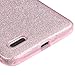 ZTE ZMax Pro Case, Slim Fit Ultra Thin Glitter Interior Polycarbonate Silicone TPU Soft Cover with Screen Protector and Stylus - Full Pink