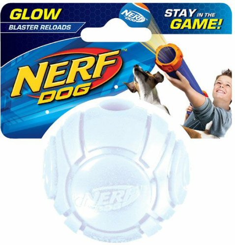 Nerf Dog 3070 TPR Glow Sonic Ball Blaster Reload Squeak Toy