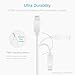 Voltmax MFi Certified 6-feet iPhone Charger Cable for iPhone 11/11Pro Max, XS/XS Max, XR, X,8/8Plus, 7/7Plus, iPad Pro/Air 2, iPad Mini, iPod Nano/Touch, with Reinforced Aramid Fiber(White)