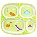 Bumkins Divided Plate, Melamine Tray Plate, Toddler, Kids, BPA Free, Stackable, Dishwasher Safe – Dinosaur