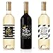Hadley Designs 5 Graduation Gift Wine Labels or Stickers, Cute Unique Party Decoration Supplies Ideas, Best Present For Adult College, University, Masters, PHD, Nurse RN Navy Army Doctorate Graduate