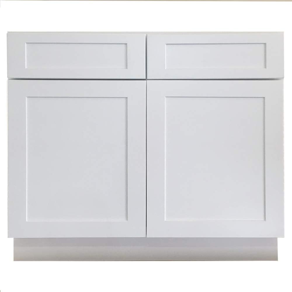 Amazon Com Ready To Assemble 36x34 5x24 In Shaker Base Cabinet