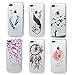 Badalink Phone Case Compatible for iPhone 8 Plus/iPhone 7 Plus - 6 Pcs Case Protective Cover Shock-Absorption Soft TPU Bumper Case Transparent Clear Cute Colorful Thin Slim Skin - Group 5