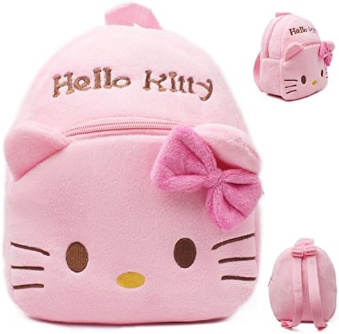 MIVERA 2018 Hello Kitty Plush Cartoon Toy Backpack Girl Character School Bag Baby Cute Mini Bags Kids Gift RedGlobe