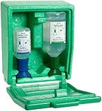 Bel-Art Scienceware 248805003 Covered Eyewash Station with 200mL pH-Neutralizing Solution and 500mL 0.9% Saline Solution