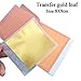 24 Karat Edible Gold Leaf Firm Transfer Sheets by Slofoodgroup (Hard Press Transfer Sheets) 10 Sheets per Book, 3.15 in. by 3. 15 in. Hard Press Transfer Sheets