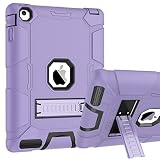 iPad 2 Case,iPad 3/4 Case,BENTOBEN Kickstand Anti-Slip 3 in 1 Full-Body Rugged Heavy Duty Shockproof Soft Rubber Cover Hard PC Bumper Protective Case for iPad 2nd /3rd /4th Generation,Purple/Black