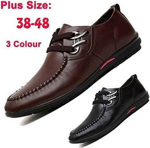 rackerose Luxury Brand Men's Fashion Casual Business Genuine Leather Shoes italian designer male Soft Driving Shoes Plus Size 38-48