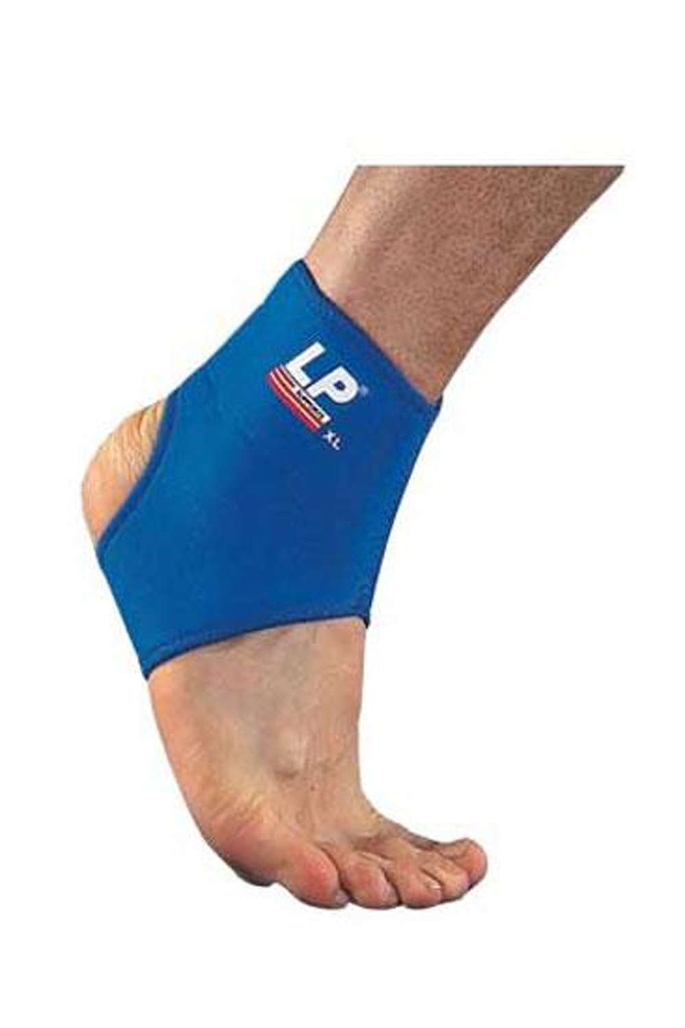 LP Ankle Support with Neoprene Material - Effective Sports Injury Rehabilitation & Chronic Ankle Pain Relief. Blue, Medium