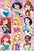 Disney 9 Princesses 24x36 Poster Art Print Merida Rapunzel Ariel Snow White Jasimen Tiana
