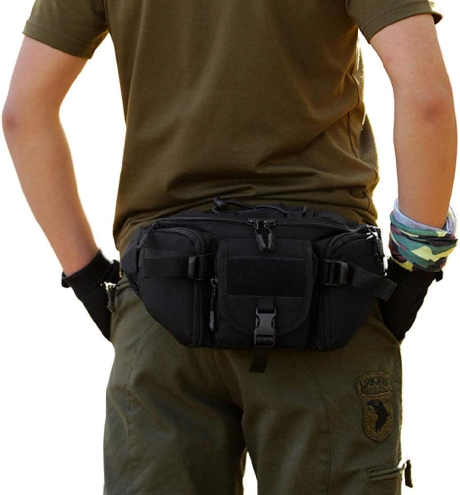 Xieben Outdoors Fanny Waist Bag for Men Women Travel Hiking Running Hip Bum Belt Slim Pack Purse Wallet Cell Phone Pouch Black - Image 5