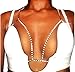 Women Rhinestone Bra Body Chains Sexy Bikini Bralette Chain Harness Body Jewelry