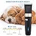 PIXNOR Dog Grooming Clippers, Cordless Pet Clippers Low Noise Dog Grooming Kit Rechargeable Dog Clippers 6Pcs Dog Shaver with 4 Comb, Quiet Electric Cat Shears for All Pets