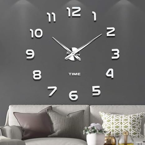 3d reloj de pared moderno grande para