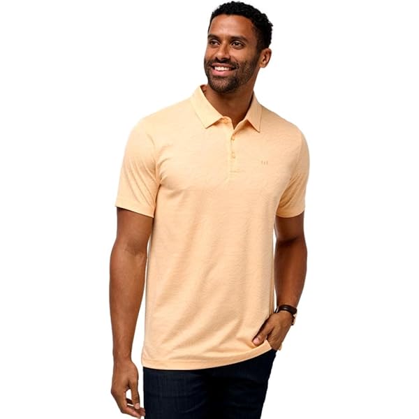 TravisMathew The Zinna Polo Vintage Indigo/Black SM at Amazon