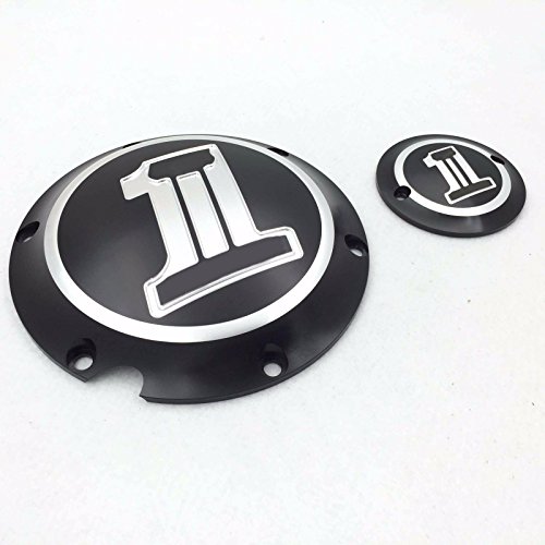 XKMT GROUP Black Chrome Skull No.1 Engine Derby Timer Cover For Harley Davidson XL1200C Sportster 883 XL 1200X Forty-Eight Seventy Two Roadster Iron - Thumbnail 5