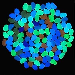 100Pcs Luminous Stones Glow in The Dark Garden