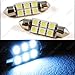 Classy Autos 36mm Festoon 6 LEDs SMD LED Bulb White for 3021 DE3021 6411 6413 6418 DE3423 DE3425 Replacement (A Pair)