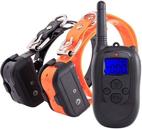 Petism Dog Shock Collar with Remote - Waterproof and Rechargeable Electronic No Bark Dog Training E-Collar - Fits All Size Dogs - 100 Levels of Vibration, Shock