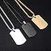 LF Stainless Steel Type 2 Diabetic Medical Alert Dog Tag ID Pendant Caduceus Necklace for Men Women Teens Health Alert Monitoring Systems,Black