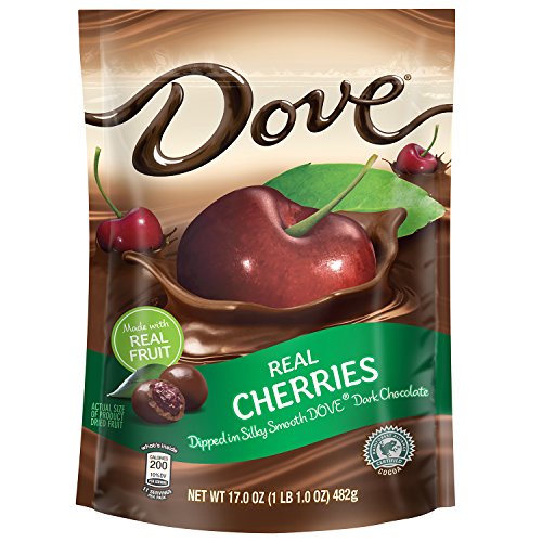 Dove fruit dark chocolate with real cherries 17-ounce p…