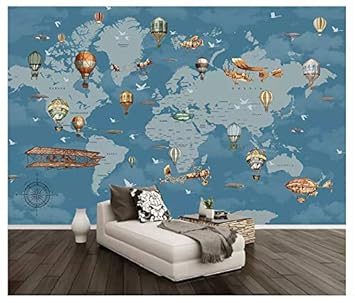 Nostalgic World Map Vintage Wallpapers Travel Map European Style Building Map Sofa Office Wall Murals Buy World Map Vintage Wallpapers Travel Map