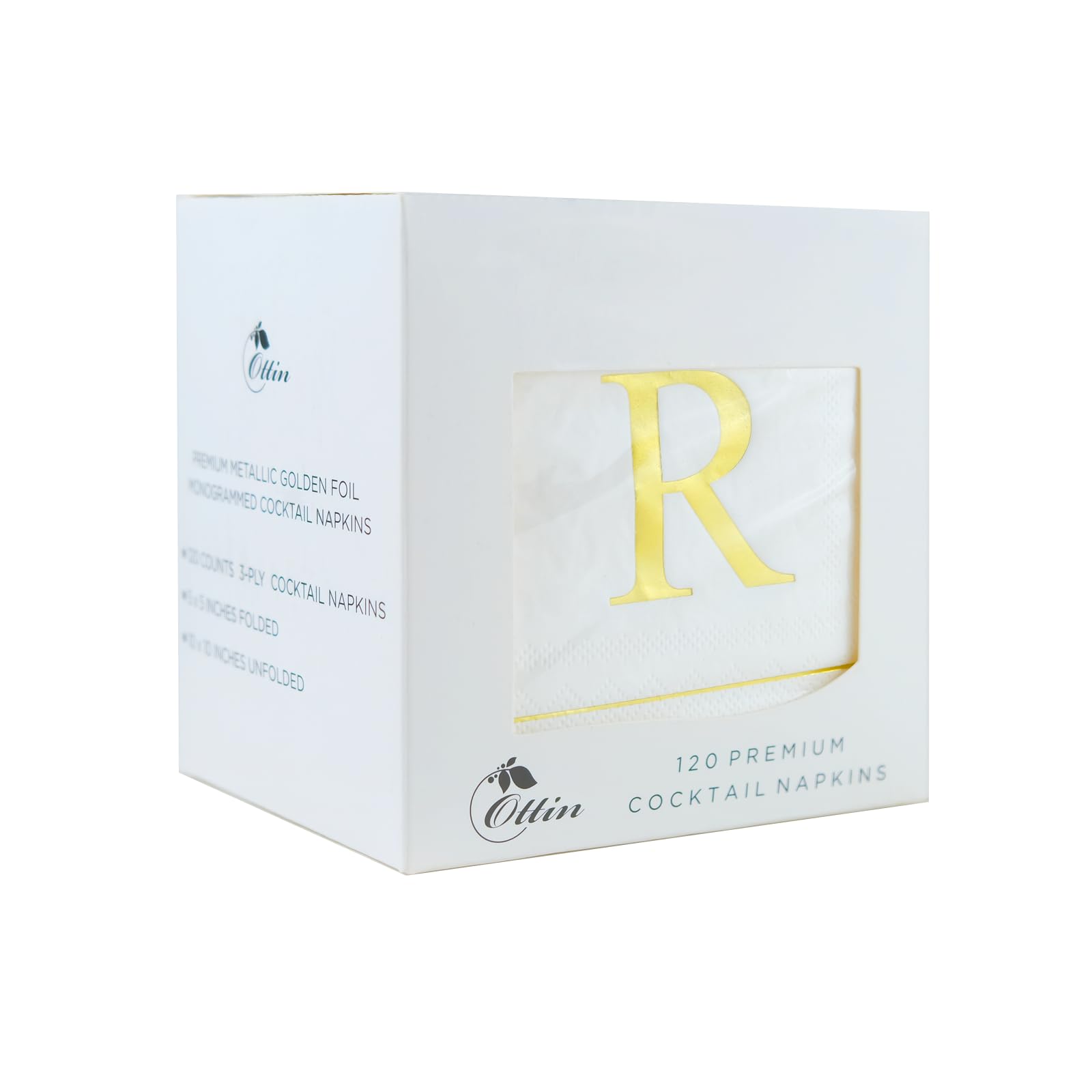Ottin Monogrammed Letter R 120 Packs Initial Paper