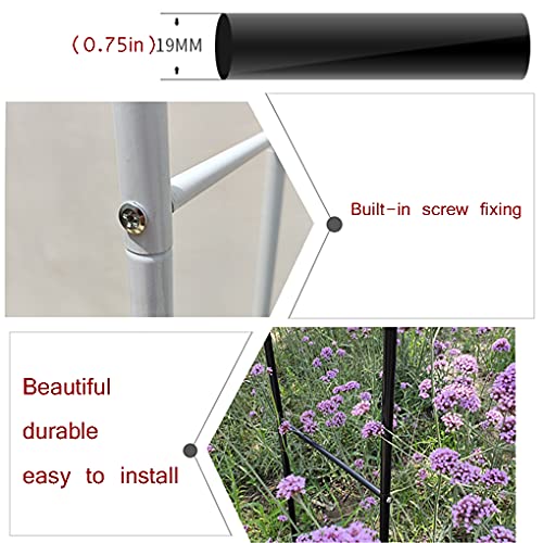 Rosenbogen Metall, Torbogen Für Kletterpflanzen, Lauben, Hinterhöfe, Hochzeit, Wetterfest, Stabil, Leicht Zu Montieren… – Bild 4